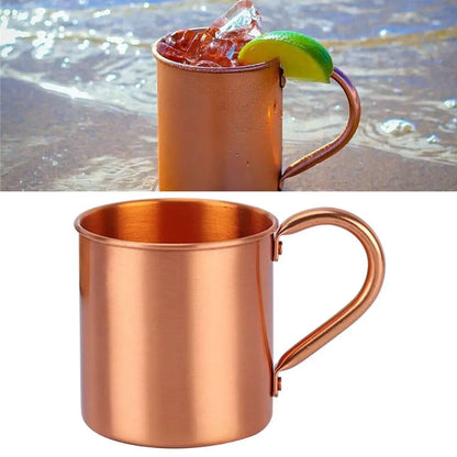 16oz Handcrafted Pure Copper Mug – Brushed Finish for Moscow Mules, Cocktails, Coffee & More