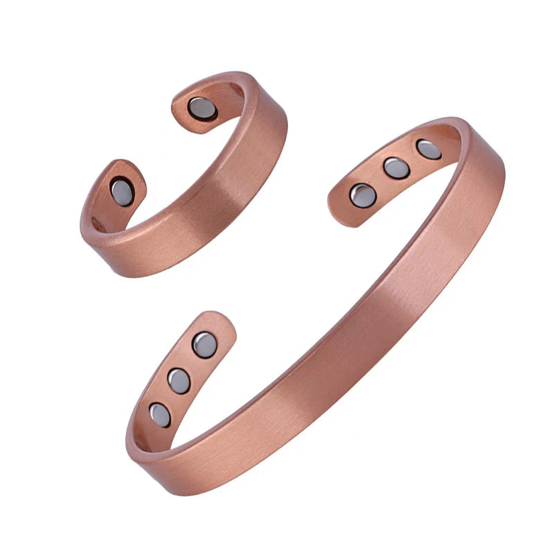 Pure Copper Magnetic Healing Bracelets & Rings – Ancient Energy Tools for Balance & Vitality