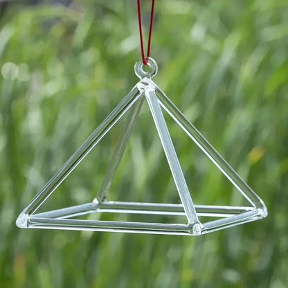 Quartz Crystal Singing Bowl Sound Therapy Pyramid Yoga Meditation Professional Transparent Tibetan Bowl Percussion Instruments
