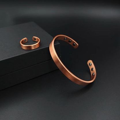 Pure Copper Magnetic Healing Bracelets & Rings – Ancient Energy Tools for Balance & Vitality