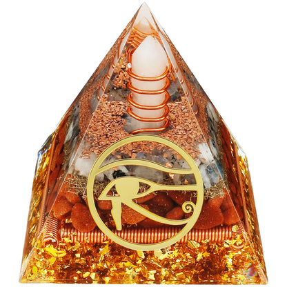 3D Crystal Reiki Energy Pyramid – Handmade for Balance, Healing & Spiritual Protection