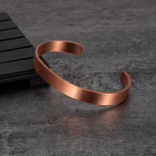 Pure Copper Bracelet – Unisex Adjustable Cuff for Wellness & Style