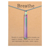 Stainless Steel Breathing Necklace — Hollow Pendant — product image 1