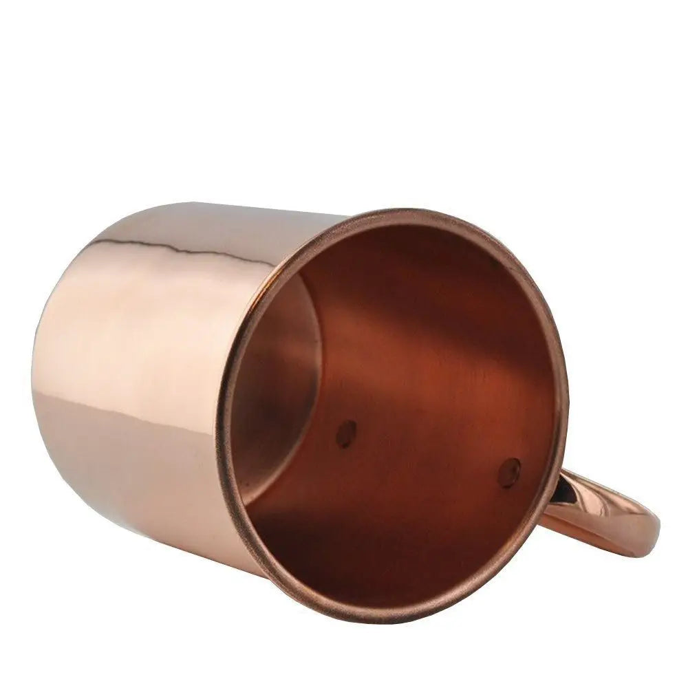 16oz Handcrafted Pure Copper Mug – Brushed Finish for Moscow Mules, Cocktails, Coffee & More
