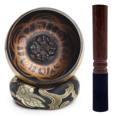 Handmade Lotus Singing Bowl Set – For Meditation & Chakra Healing