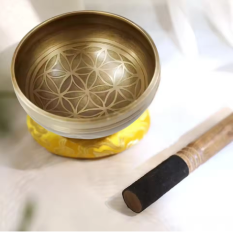 Tibetan Singing Bowl Set Flower of Life