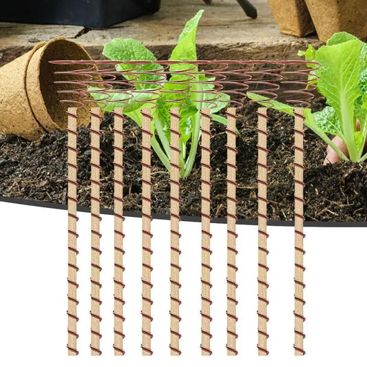 Electroculture Copper Plant Stakes – 12-Inch Garden Antennas (10 Pack)
