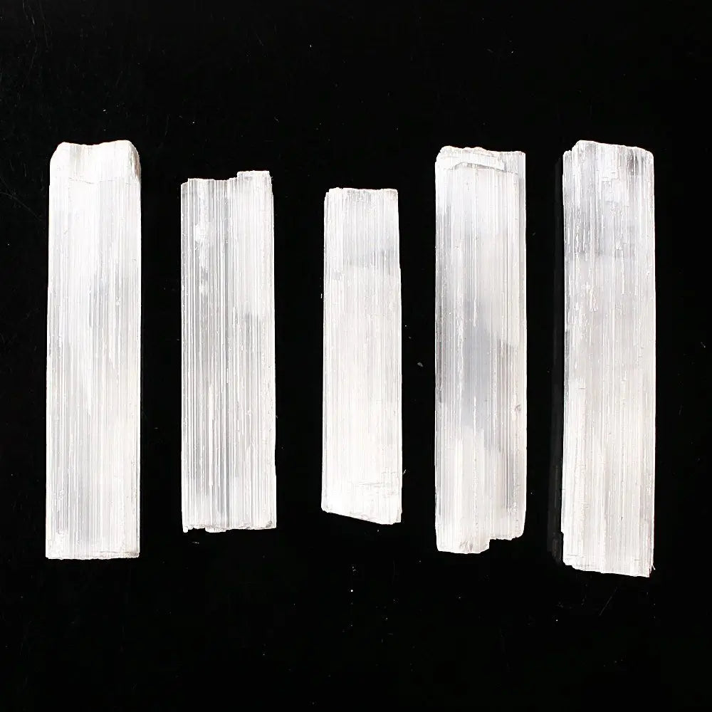 Natural Selenite Wand – Raw White Gypsum Crystal Stick for Energy Healing, Cleansing & Chakra Work
