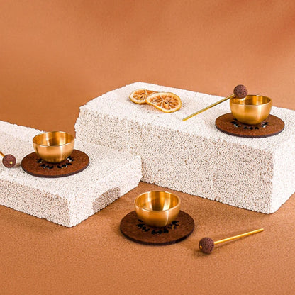 Portable Mini Singing Bowl for Meditation, Heart Chakra Healing & Aromatherapy Relaxation