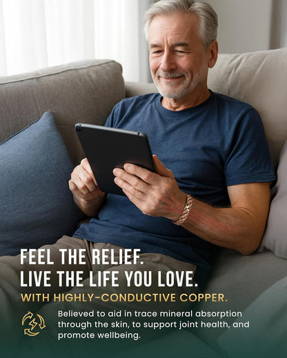 Twisted Magnetic Copper Cuff – Balance, Energy & Style