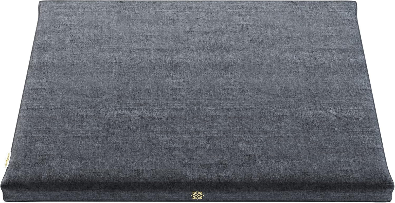 Mindful & Modern Zabuton Meditation Mat — Cotton-Filled Floor Cushion