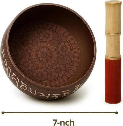 Tibetan Singing Bowl — Earth Song | Brown
