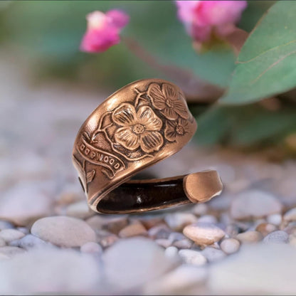 Copper Spoon Ring — Dogwood Story | Adjustable