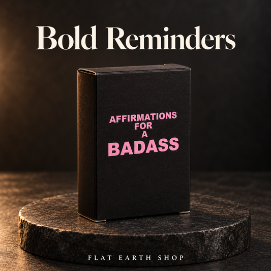 bold reminders in a dark FES studio setting
