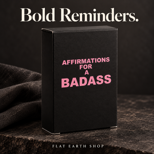 bold reminders in a dark FES studio setting