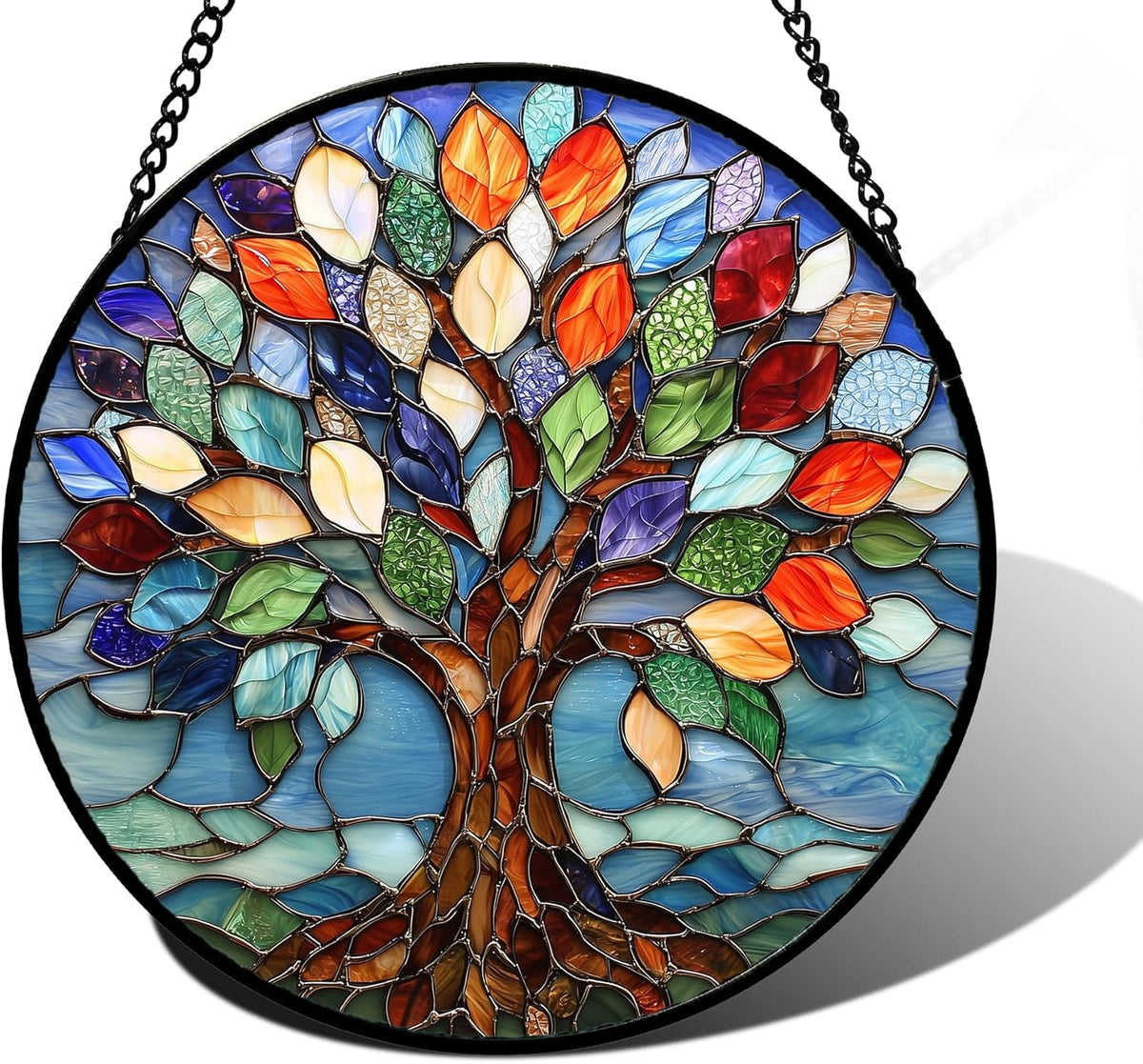Tree of Life Glass Suncatcher — Tree of Color | 6.3 Inch