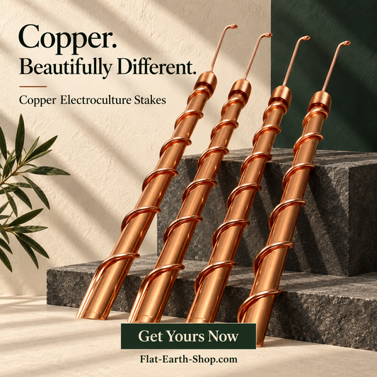 Pure Copper Electroculture Rods — 4 Pack