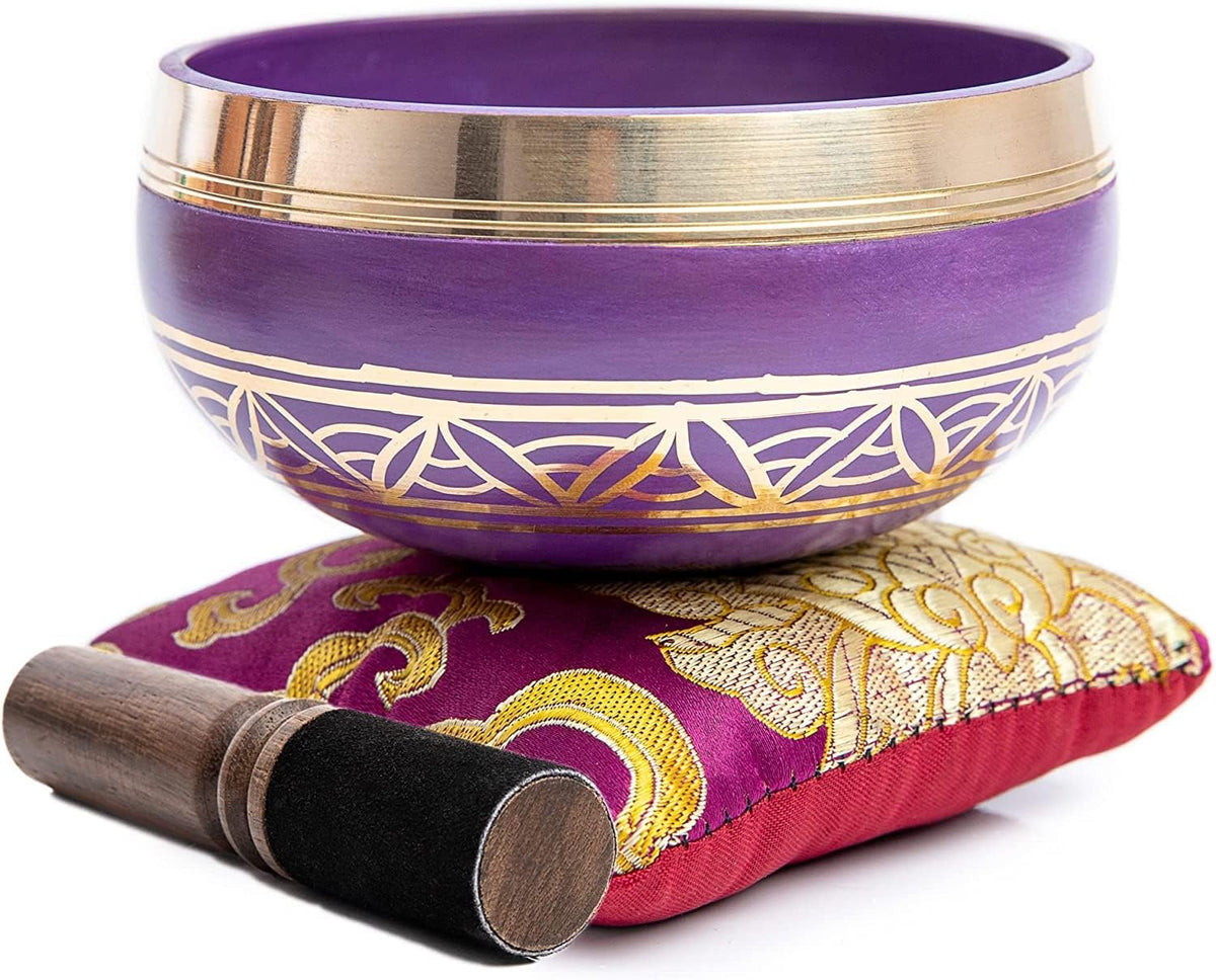 Tibetan Singing Bowl — Magenta Moment | 3.5 Inch