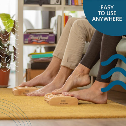 Wooden Foot Massage Roller — Grounded Comfort | Dual Foot