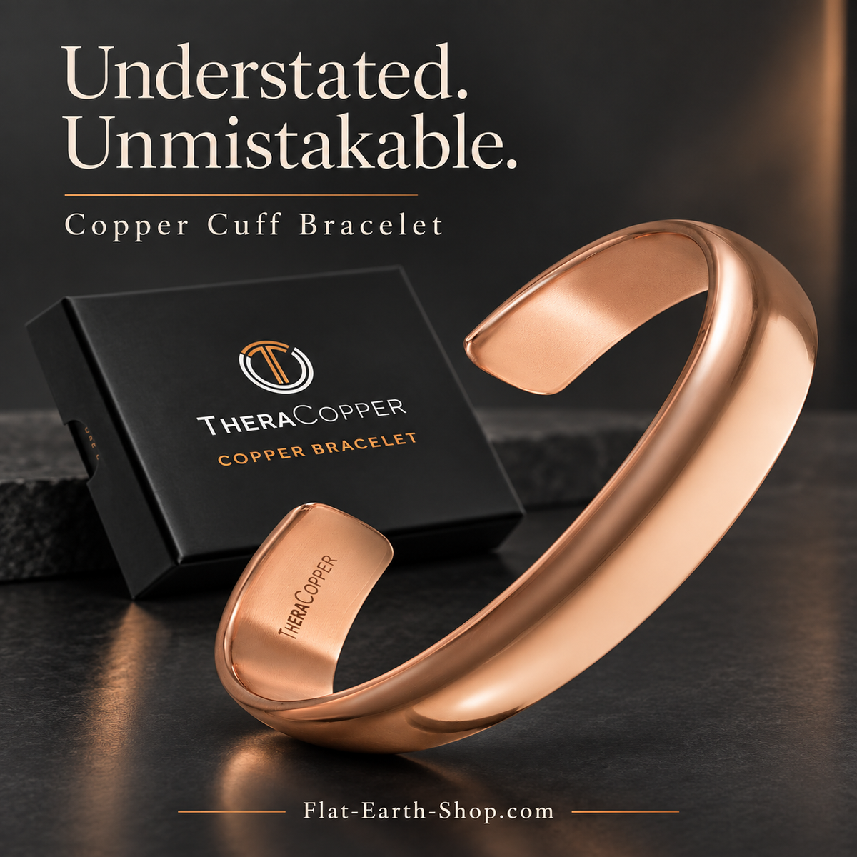 Plain copper cuff