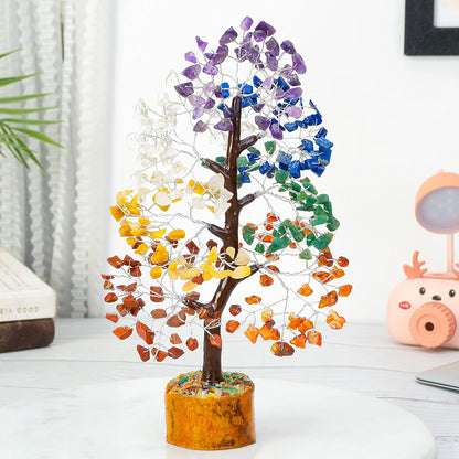 7 Chakra Gemstone Tree of Life: Feng Shui Crystal Bonsai for Wealth, Prosperity, and Spiritual Balance – Perfect for Home Décor & Gifts