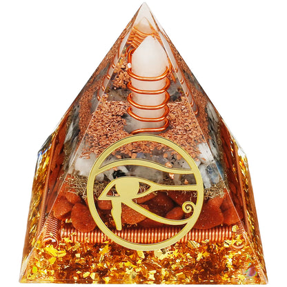 Crystal Reiki Energy Pyramid – Handmade for Balance, Healing & Spiritual Protection
