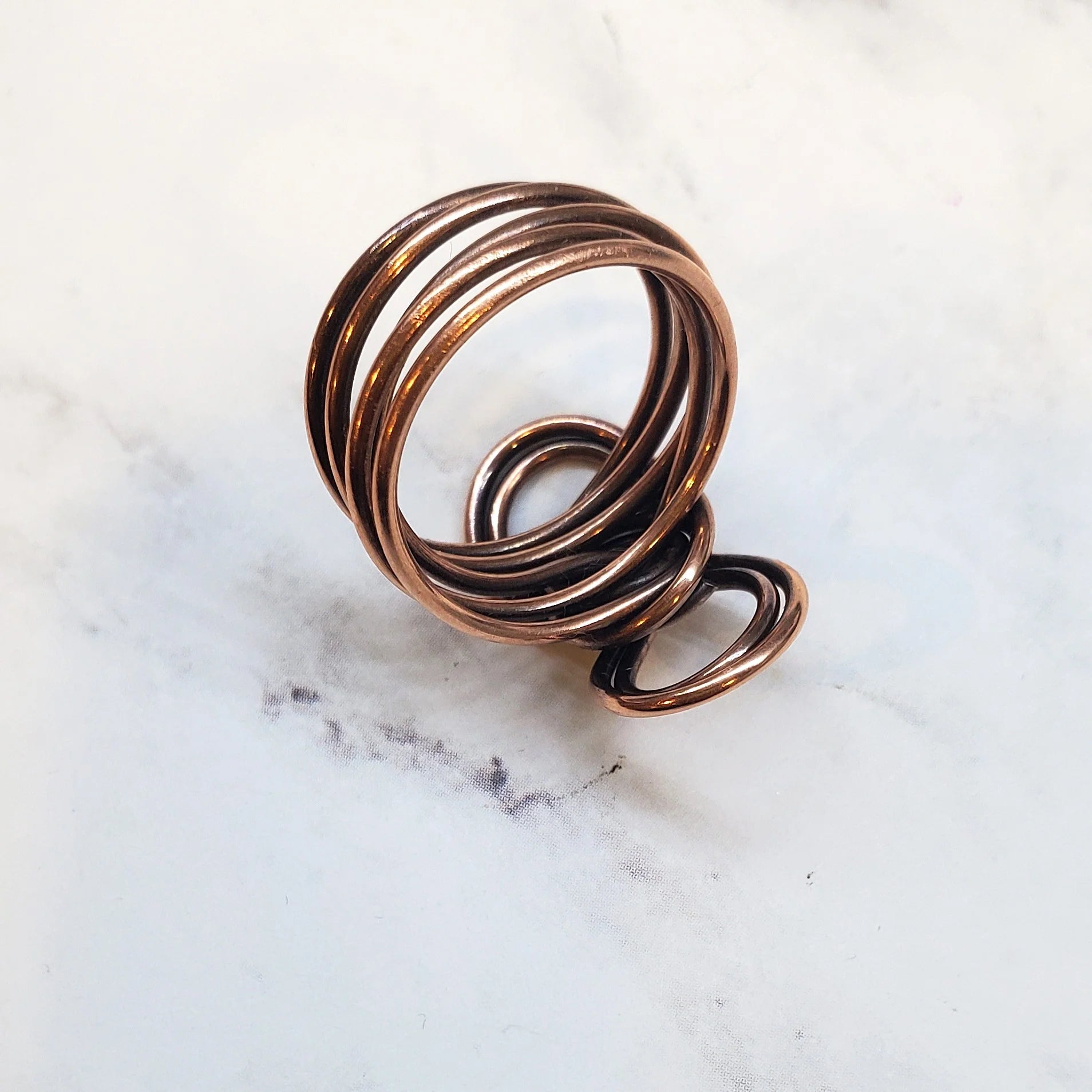 Copper Eternity Ring – Handcrafted Symbol of Infinite Connection