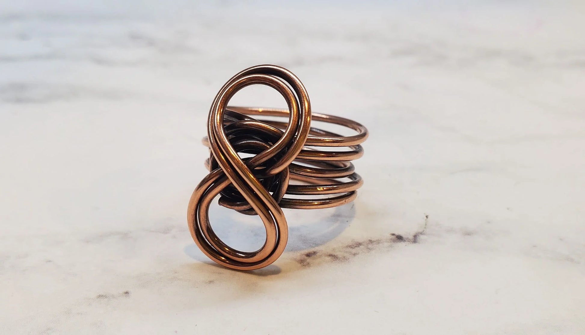 Copper Eternity Ring – Handcrafted Symbol of Infinite Connection