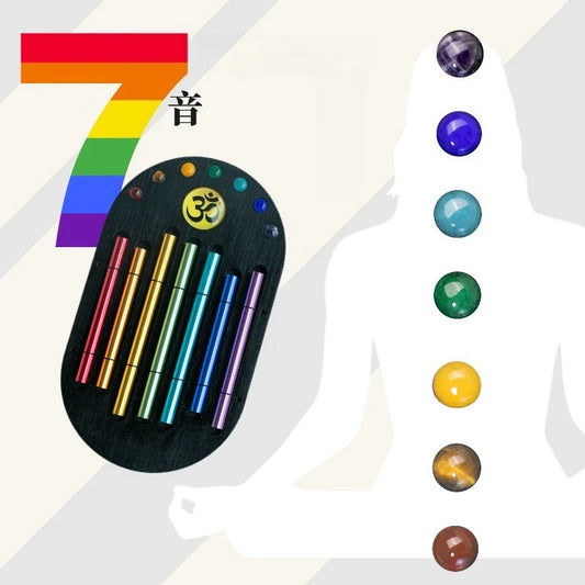 7-Tone Chakra Chime Bar – Colorful Sound Beam for Meditation, Yoga & Sound Therapy