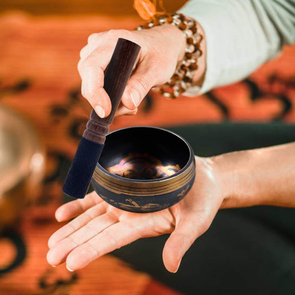 Tibetan Singing Bowl — Etched Echo | 3.3 Inch