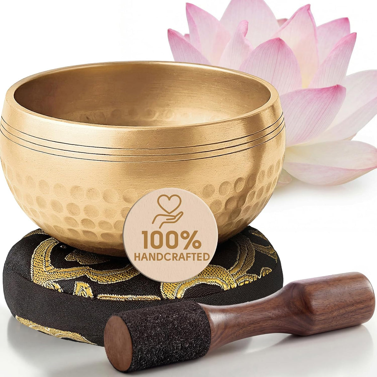 Hammered Singing Bowl — Bronze Echo | Beaten Bronze