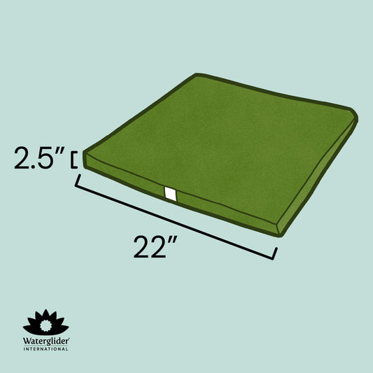 Eclipse Line Zabuton Meditation Cushion — 23" × 23"