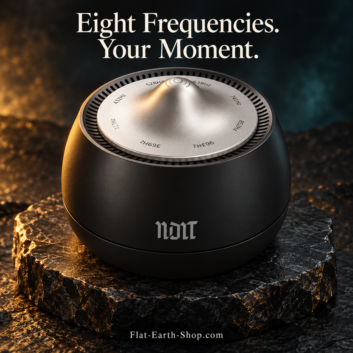 Electronic Singing Bowl — 8 Frequency Settings — complementary dark product view