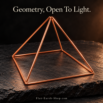 Copper pyramids — featured product from Flat Earth Shop