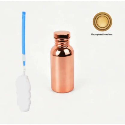 Embossed copper-tone water bottle — supplier detail photo 3
