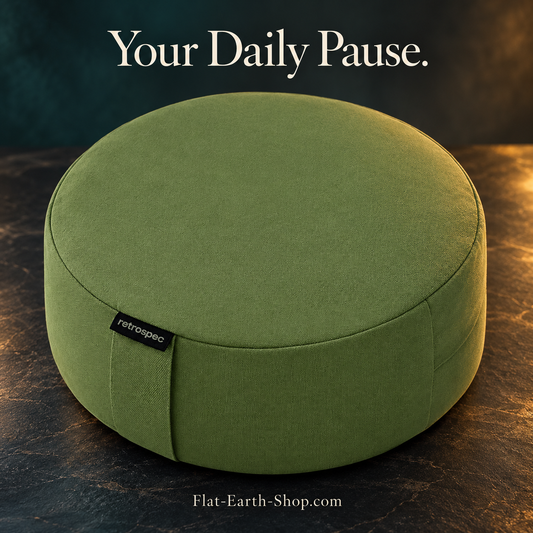 Sedona Zafu Meditation Cushion — Sacred Support for Stillness — dark studio product view
