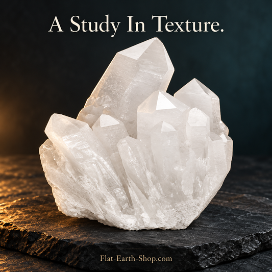 Titanium-Coated Quartz Cluster — Decorative Mineral Specimen — complementary dark product view