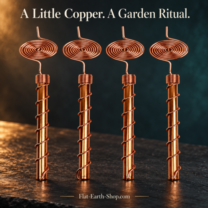 369 Copper Electroculture Antennas — 4 Pack — complementary dark product view