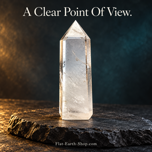 Clear Quartz Obelisk — 5–7 Inch Options — complementary dark product view