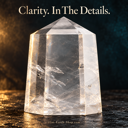 Clear Quartz Crystal Obelisk — Approximately 4 Inches — dark studio product view