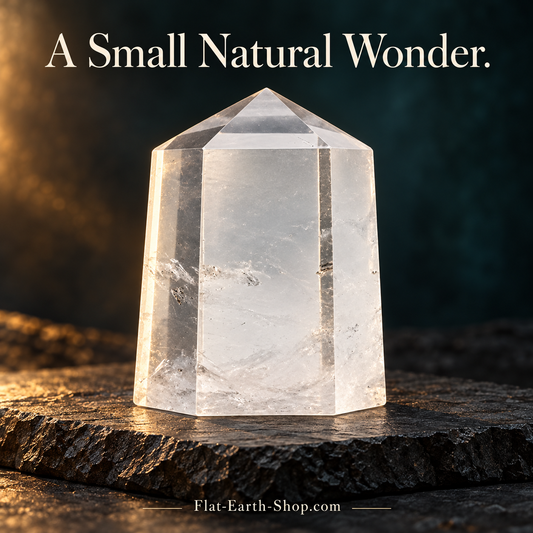 Clear Quartz Crystal Obelisk — Approximately 4 Inches — complementary dark product view