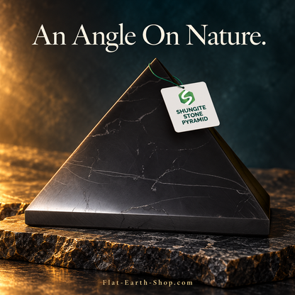 Authentic Shungite Pyramid — complementary dark product view