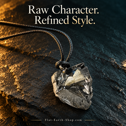 Elite Shungite Pendant Necklace — dark studio product view