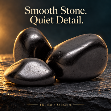 Polished shungite stones at Flat Earth Shop