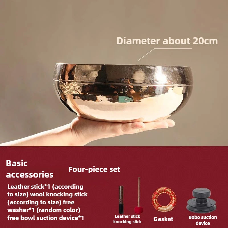 Nepalese Hand-Hammered Ringing Copper Singing Bowl — Sacred Tool for Sound Yoga & Movement Meditation