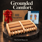 Wooden Foot Massage Roller — Grounded Comfort | Dual Foot — dark studio view 1