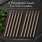 10 copper-wrapped stakes · 17-inch