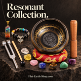 resonant collection singing bowl set in dark studio
