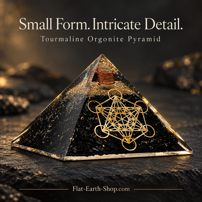 Shungite Orgone Pyramid With Metatron’s Cube