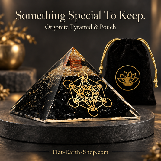 Shungite Orgone Pyramid With Metatron’s Cube